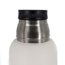Termo Clásico 1 Litro Acero Antideslizante Color Blanco O Negro 