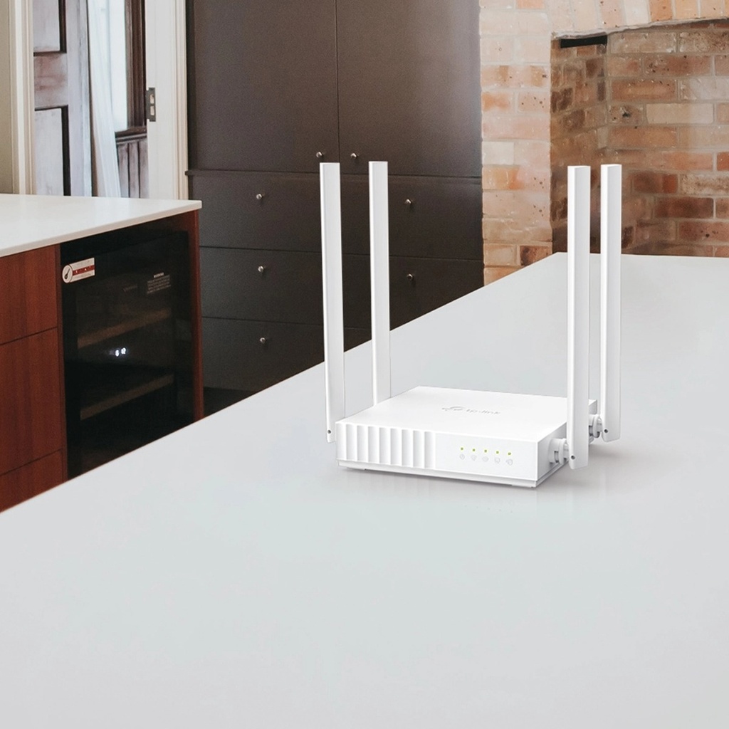 Tplink Router Archer C24 Ac750 Wir Dual Band 4 Antenas 2.4/5Ghz Función Repetidor