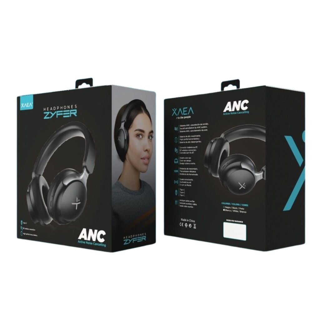 Xaea Zyfer Auricular Bluetooth Y Cable - Cancelacion Ruido Activa Tipo C