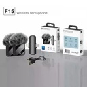 Micrófono Inalámbrico Corbatero Profesional F15-2 2 En 1