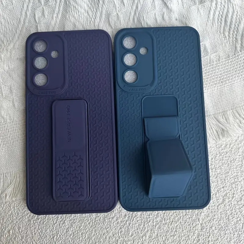 Funda Antigolpes Samsung Galaxy A56 Violeta Reforzada Con Soporte