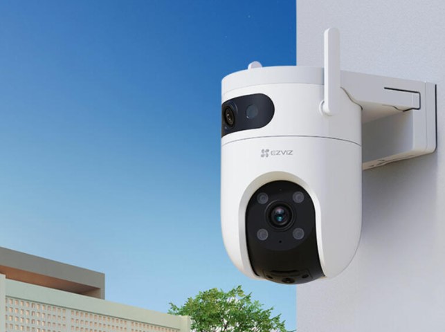Combo Ezviz Cs-H9C 3K Dual Color Vu Audio Wifi Exterior + Micro Sd 64Gb 