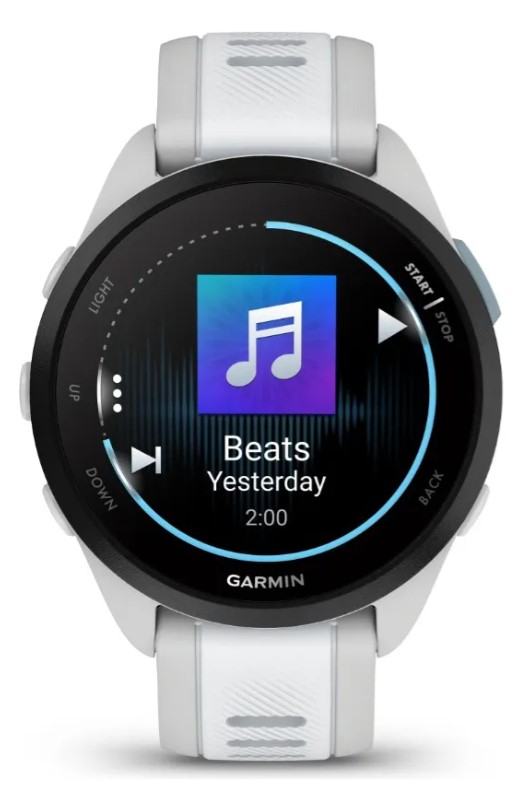 Garmin Forerunner 165 music gps running white amoled smartwatch