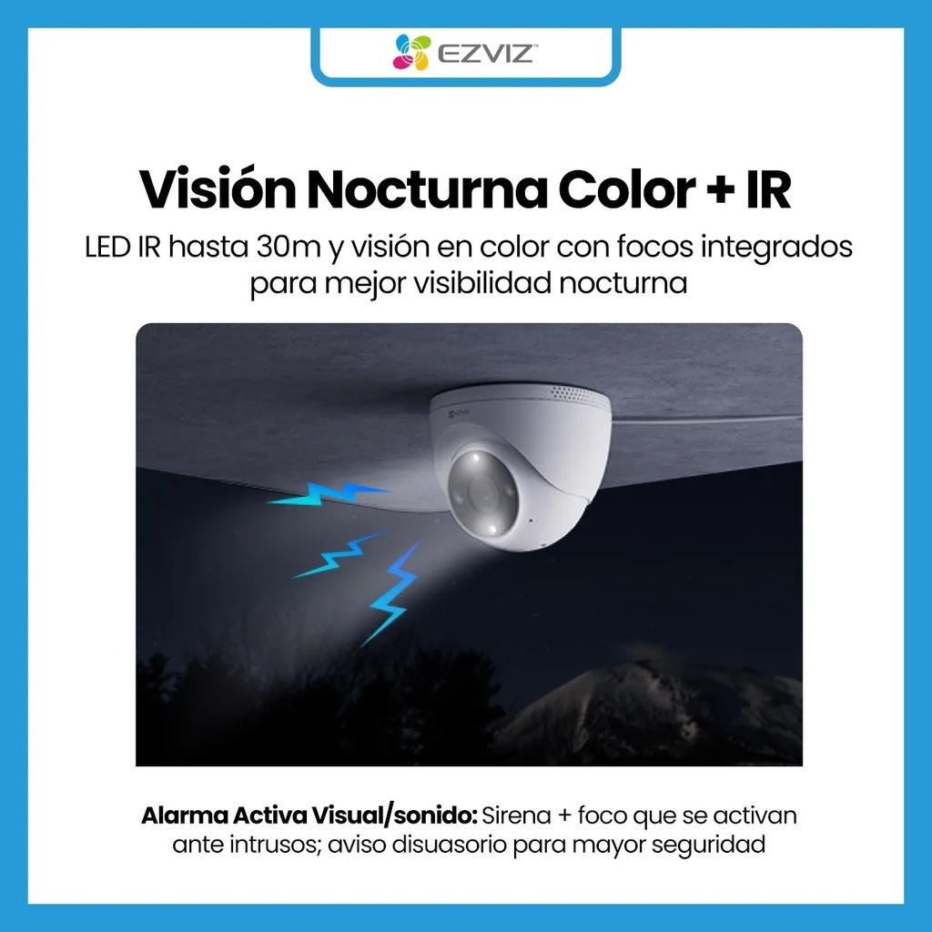 Ezviz cs-h4-h201-1h3wkfl 2.8mm domo 2k wifi exterior