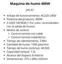 Jahro jhl-61 maquina de humo 400w