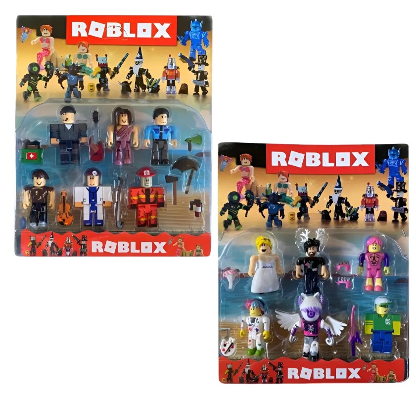 Muñecos Roblox x6 set desarmables articulados
