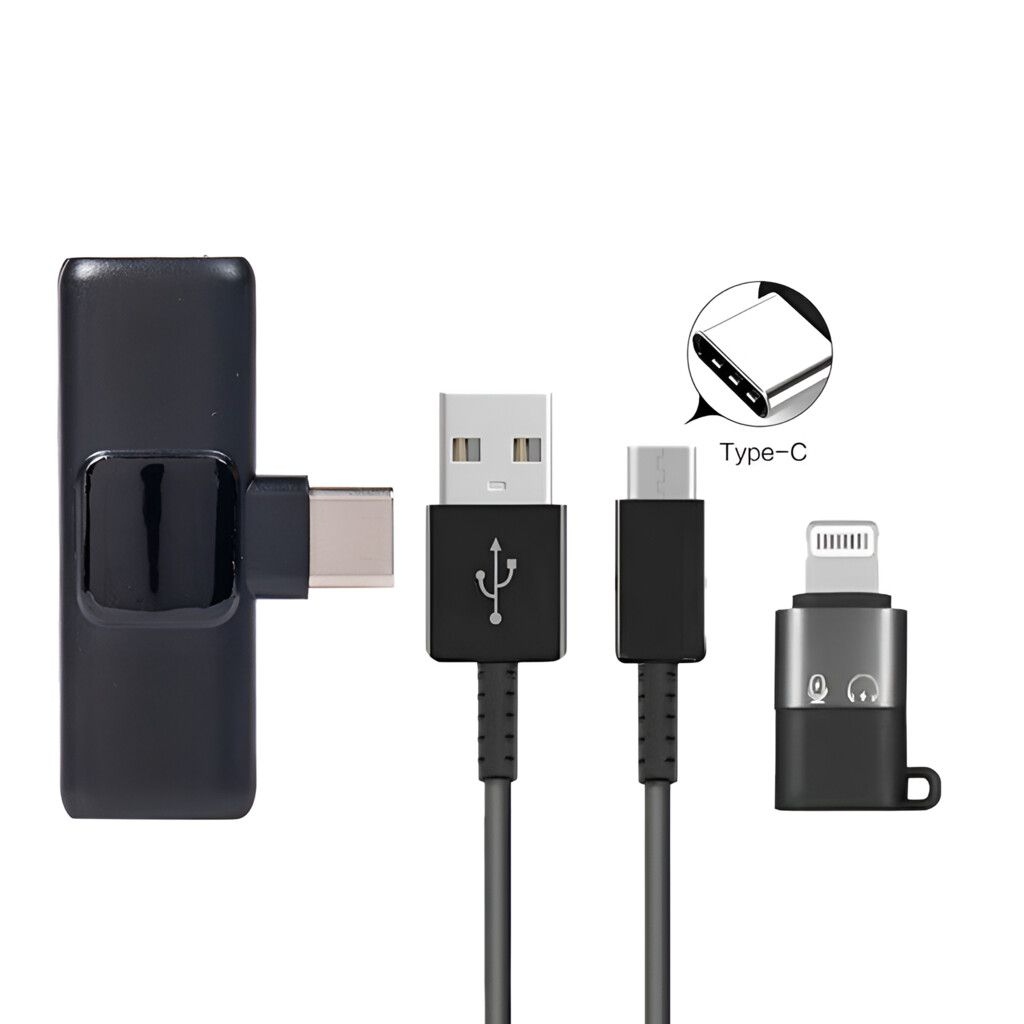 Microfono K8 Lavalier Solo Telefonos Usb Tipo C o Lightning Bluetooth Entrevistas Periodiosmo Aire Libre Android  Apple