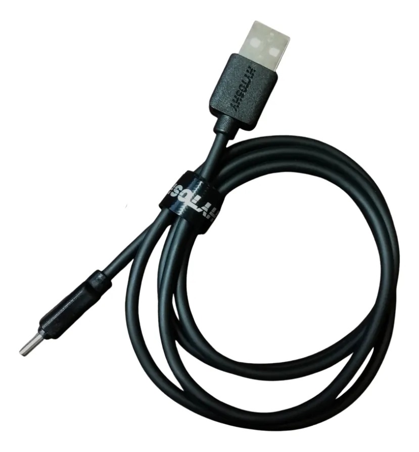 Cable Usb Tipo C A Usb 2.0 1Mt Hytoshi 3A 15W Negro