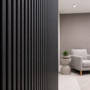 Panel 3D Vinílico WPC Revestimiento De Pared Simil Madera Liston 2900x150X12mm 