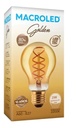 Macroled Lámpara Deco Golden 5W Blanco Cálido 2200K E27 Filamento 