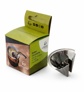 Cosito del Mate para cebar yerba , rinde mas Acero inox.