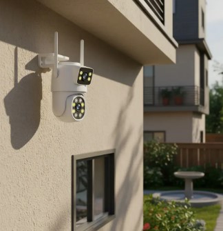 Pronext Camara exterior movimiento alarma IP SDUAL EX20 Camara IP n 2 camaras 3MP
