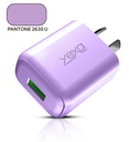 Only Adaptador-Cargador 220V Modo-018 4.8A – Rush – 1Usb – Only – rosa/celeste/violeta/verde