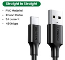 Ugreen US287 Cable USB-A to USB tipo C carga rapida 3A Largo 2mt carga y datos