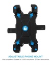 HOLDER MOTO AUTOAJUSTABLE MODV-00GT – VARIOS – NEGRO