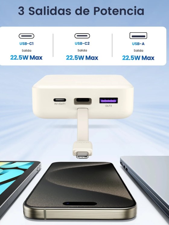 Ugreen PB505 power bank 20w nexode 20.000 mah usb C