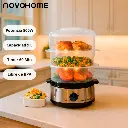 Novohome vaporera de 3 niveles 800w nh-vp300
