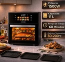 Novohome NH-AF30n horno airfryer 11 lts 1500w display