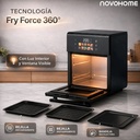 Novohome NH-AF30n horno airfryer 11 lts 1500w display