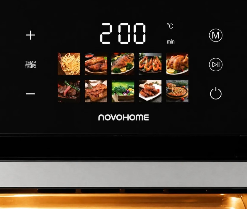 Novohome NH-AF30n horno airfryer 11 lts 1500w display