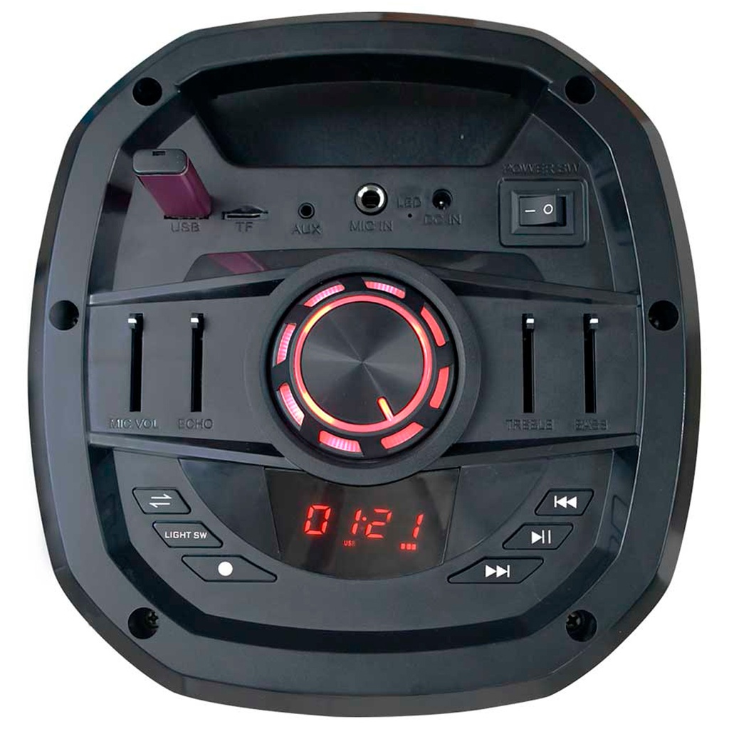 JAHRO JH-GF206 BAFLE PARLANTE PORTATIL BLUETOOTH 6&quot;X2 50W RMS MICROFONO