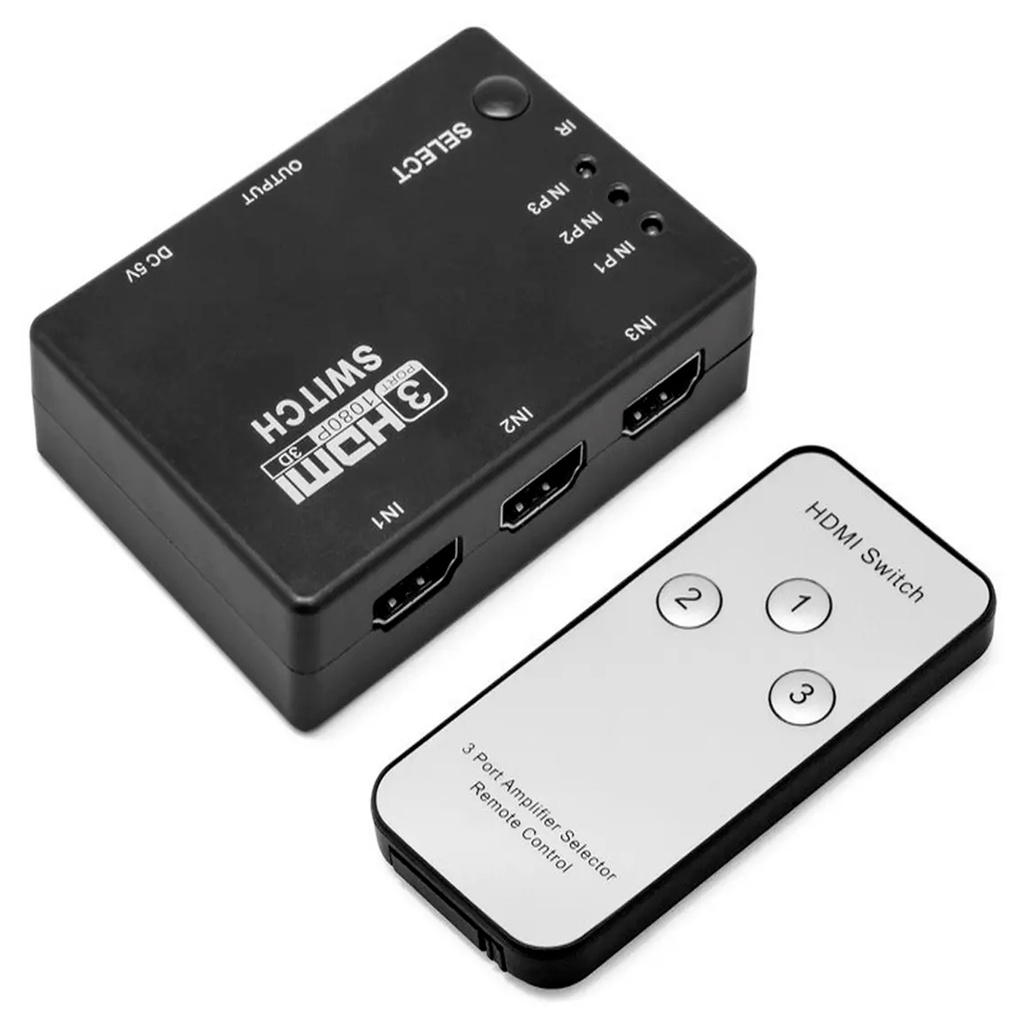 MEGALITE HDS103 - SWITCH 3 HDMI A 1 HDMI CON CONTROL REMOTO