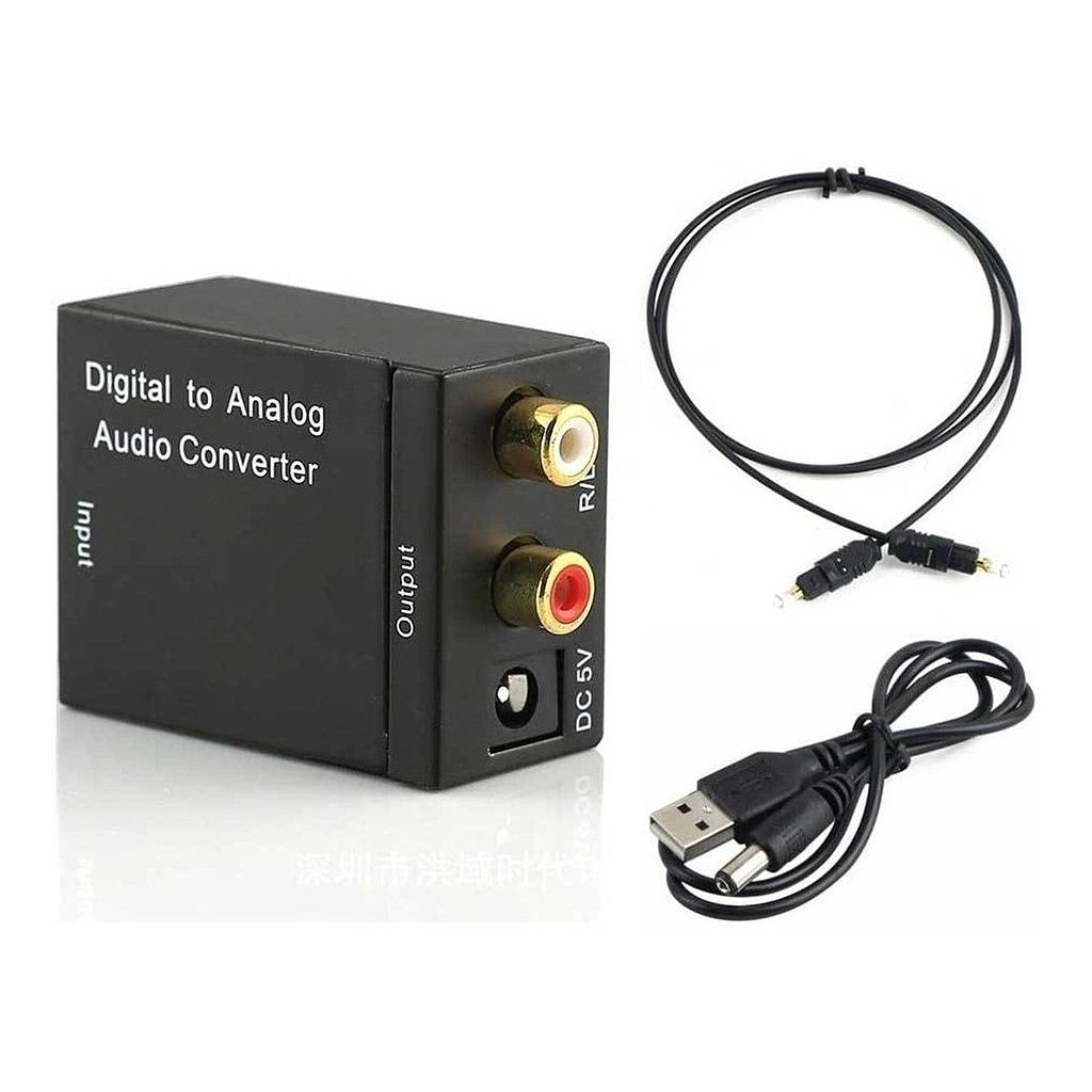 MEGALITE HDV115 - CONVERTIDOR DIGITAL A ANALOGICO AUDIO FIBRA OPTICA A RCA