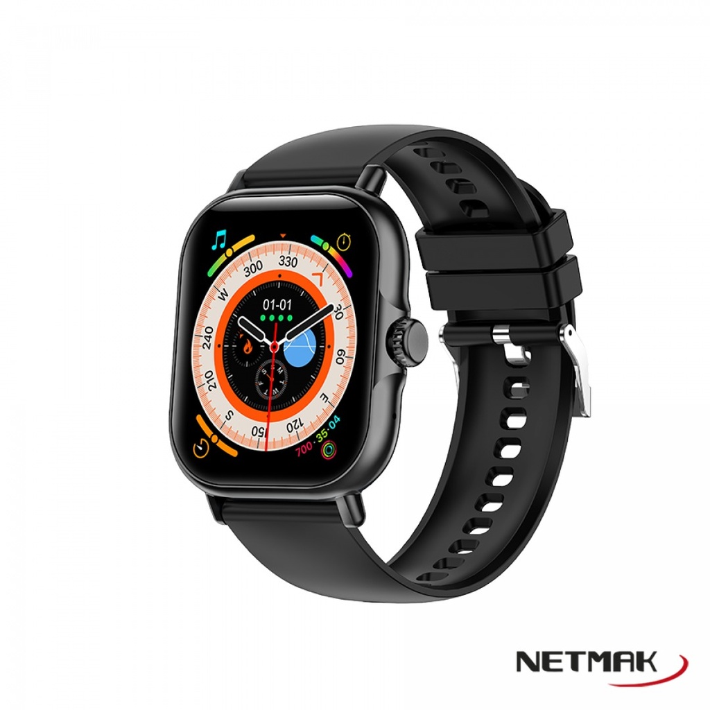Netmak Nm-Action Smartwatch Bluetooth 2" 5.0 Negro