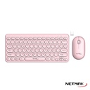 Netmak Nm-Kb850-P Kit Mouse + Teclado Inalambrico Rosa