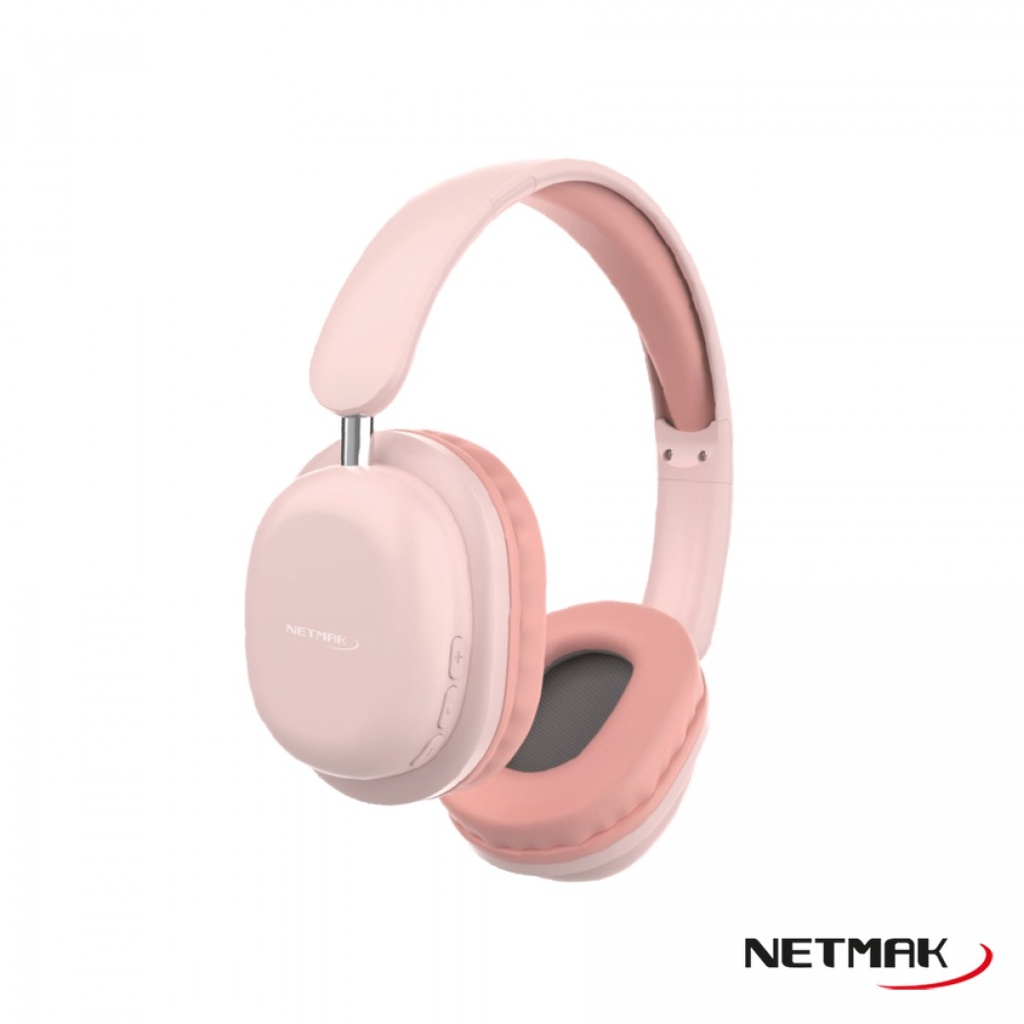 Netmak Nm-Live-P Auricular Bluetooth Plegable Rosa