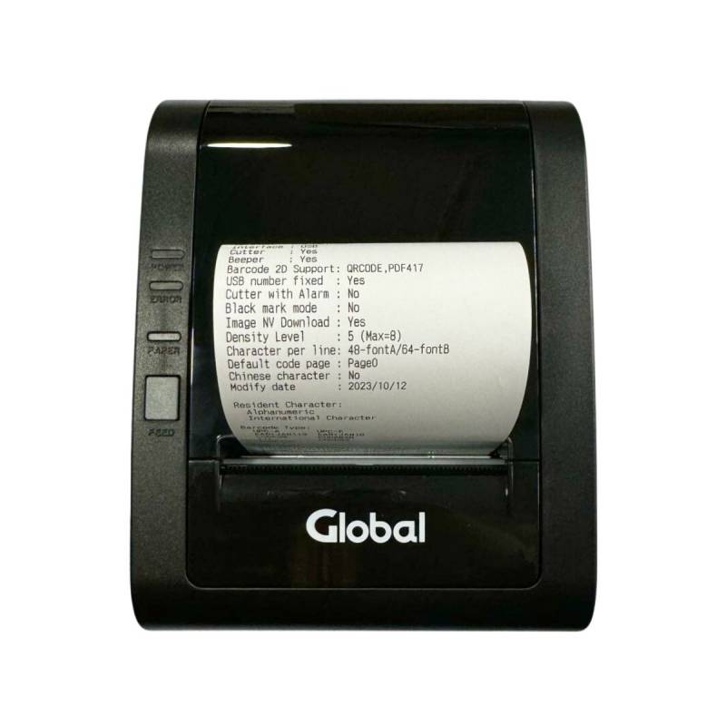 Global Impresora Termica Comandera Tp-Pos80-Usb-ET 80Mm Usb 2.0 + Ethernet Red rj45 + Rj11 203Dpi - 300Mm/S Con Fuente 220V
