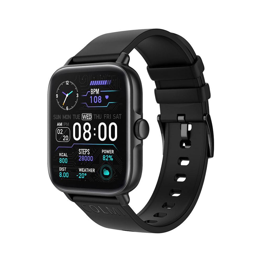 Colmi Smartwatch P28 Plus Black Bluetooth 5.3 Pantalla 1.69" 
