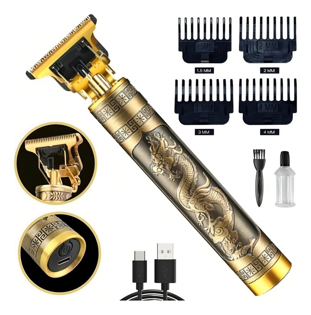 Afeitadora Vintage T9 Trimmer Metal Mods-776 Dorado