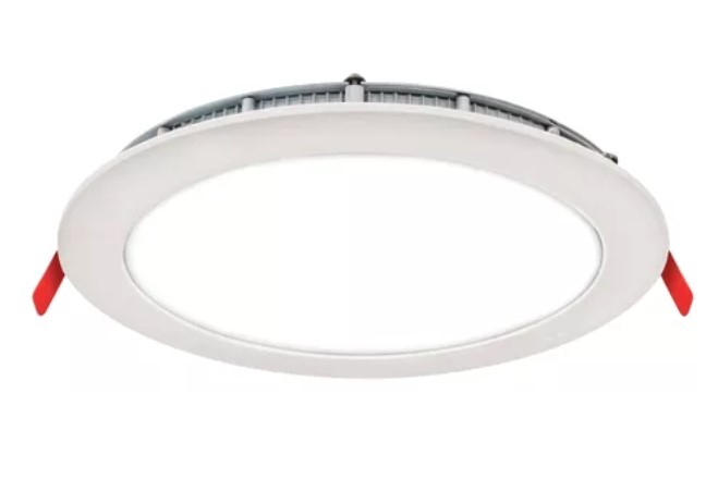 Novoled Per6C Panel Plafon Led De Embutir Redondo 6W 3000K Blanco Cálido