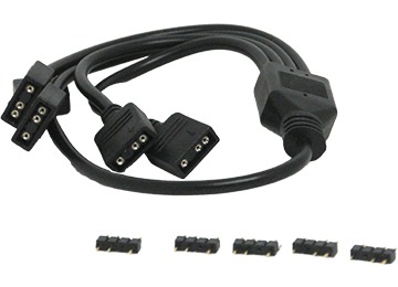 Cable Extensión Splitter Argb 5V 1 3 Pines A 2 4 Pines 30Cm Tp-19608