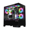 Raptor Gabinete Thunder Strike TG X2 Mid-Tower Rgb Fan X1 Black