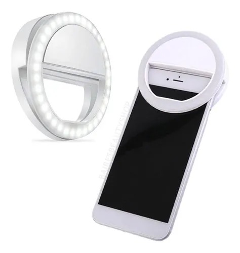 Aro Luz Led Selfie Celular Anillo Recargable 3 Intensidades Varios Colores