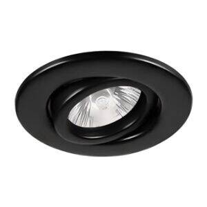 Sixelectric Spot Embutir Movil Para Dicroica Redondo Negro 10Cm (Zocalo Y Lámpara No Incluidas)