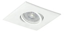Sixelectric Spot Embutir Movil Para Dicroica Cuadrado Blanco 10Cm (Zocalo y Lámpara No Incluidas)
