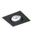 Sixelectric Spot Embutir Movil Para Dicroica Cuadrado Negro 10Cm (Zocalo Y Lámpara No Incluidas) 