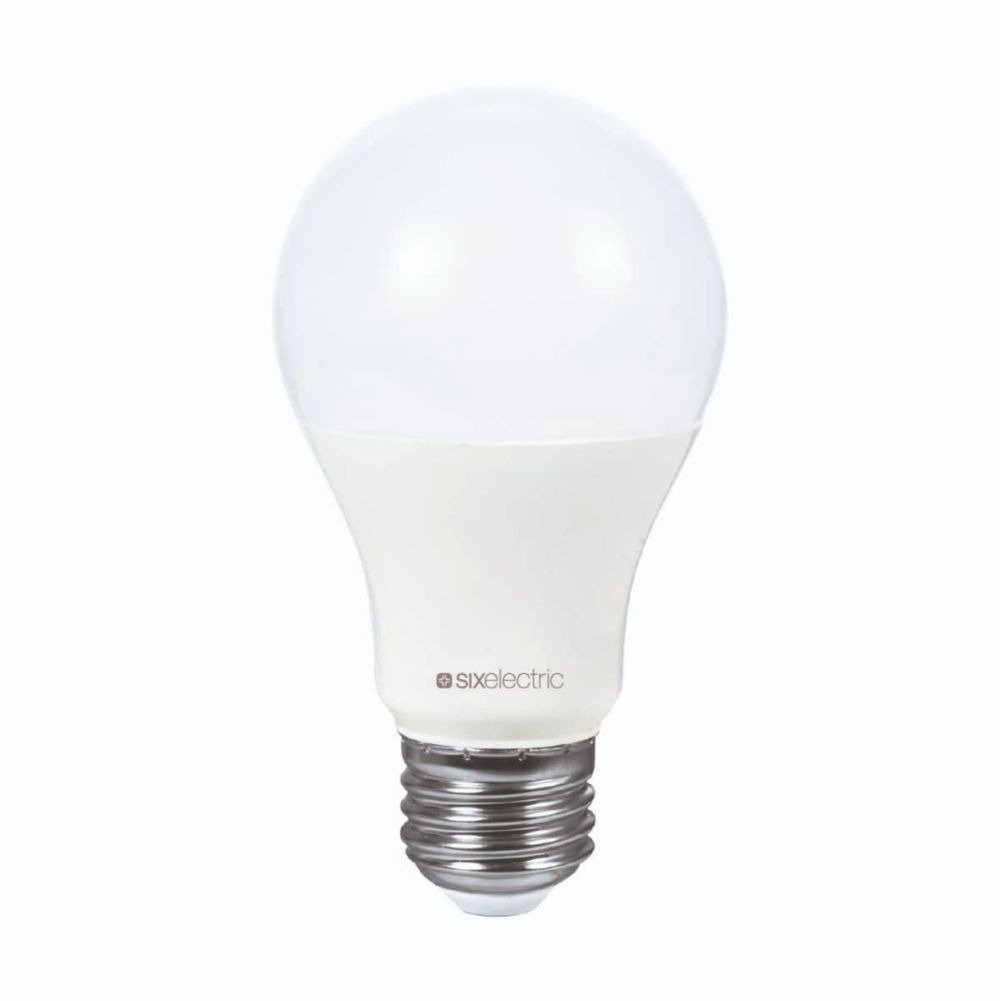 Sixelectric Lámpara Led Bulbo A60 9W E27 6000K Blanco Frío 