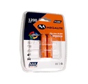 Megalite P01200 Pila Recargable Ni/Mh Aaa 1200 Mah X 2 U Blister