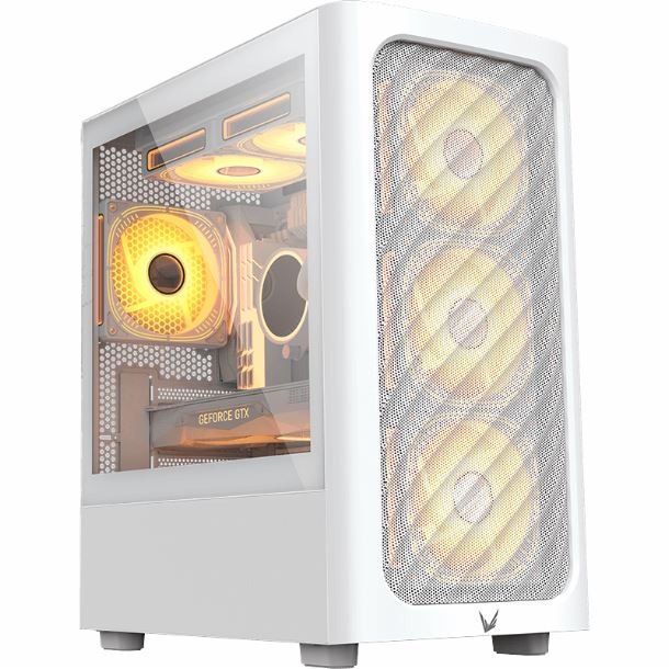 Formula V Gabinete Gamer Air Mesh G3 White Matx + 1 Fan