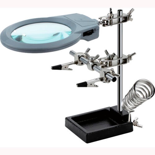 Megalite Soporte Para Soldadura Con Lupa Y Luz Zd010M