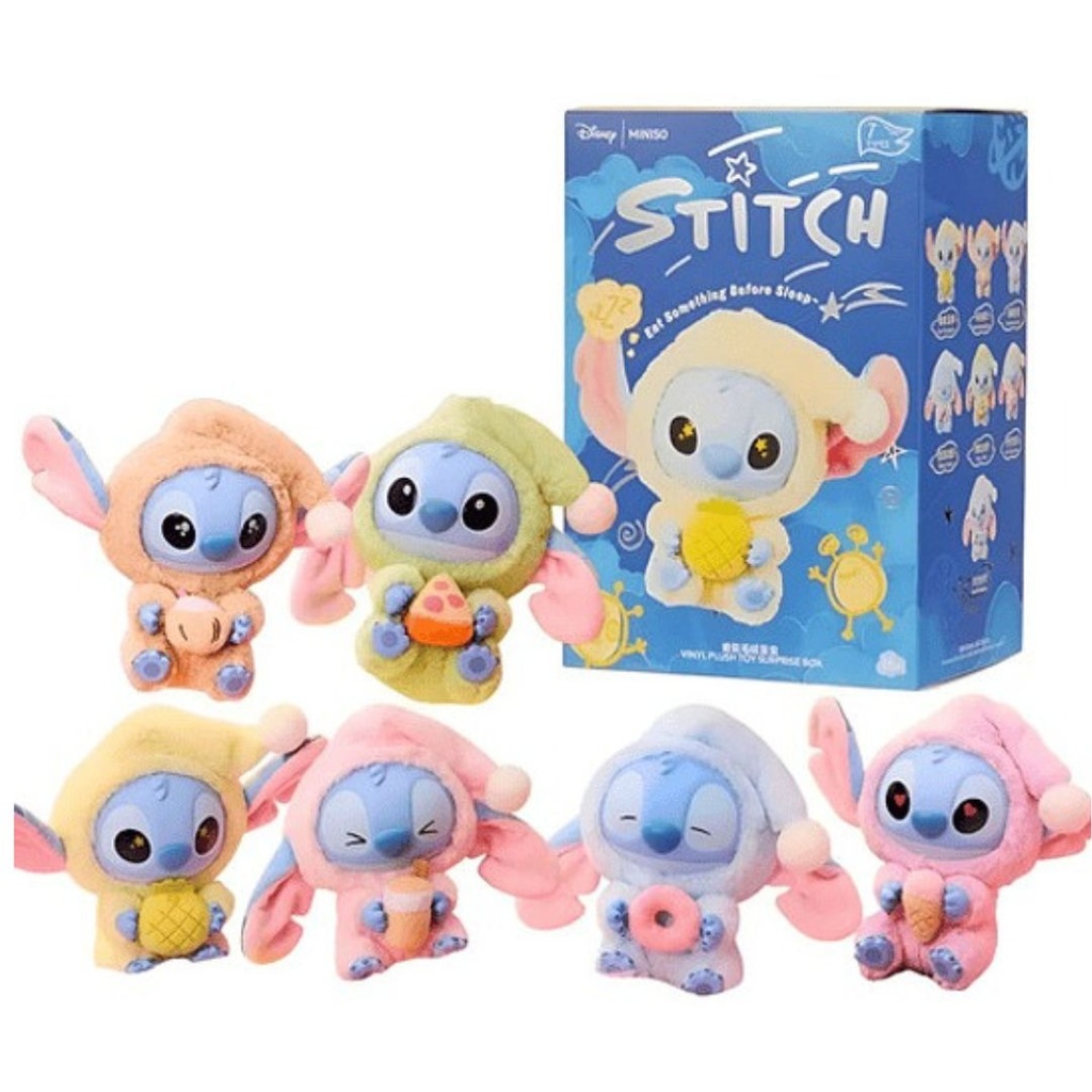 Peluche Stitch Sorpresa Colección Disney Miniso Labubu