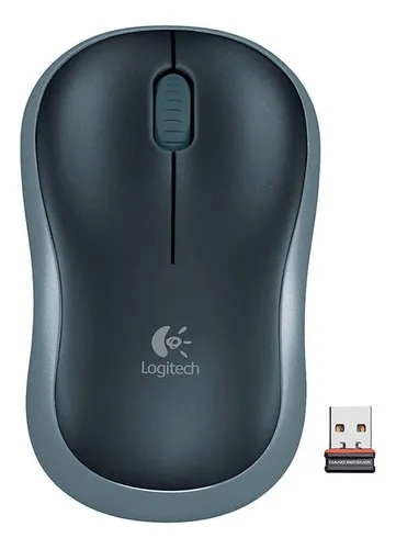 Logitech Mouse Wireless Inalambrico Usb M185 Grey Gris