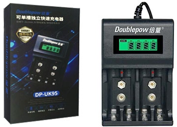 Cargador De Pilas Aa Aaa 1.2V 4 Pilas + Baterías 9V Usb Con Pantalla Lcd Tp-14441