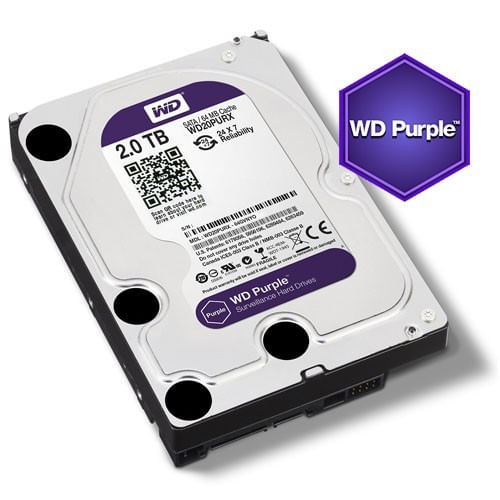 Western Digital Disco Rígido 2Tb Purple 3.5 Sata 3 Wd23Purz Wd cctv dvr