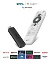 Watch Onn - Reproductor Onn Ram 1.5Gb Rom 8Gb Google Tv Stick 2K Hdmi Wifi Control Remoto Funcion Chromecast Smart