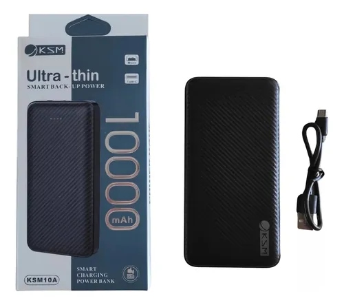 Kosmo Power Bank 10000 Mah Tipo C Micro Usb  2 Usb Ksm10A